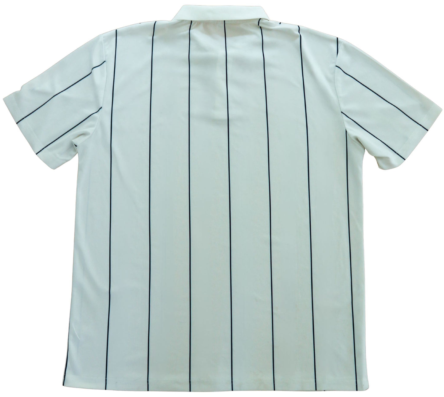 White Pinstripe Polo Shirt